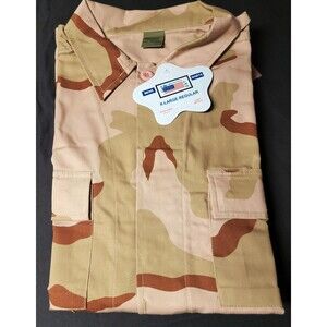 Jet Lag Military BDU XL Shirt Tactical Uniform Desert Camo Army Coat Fatigue